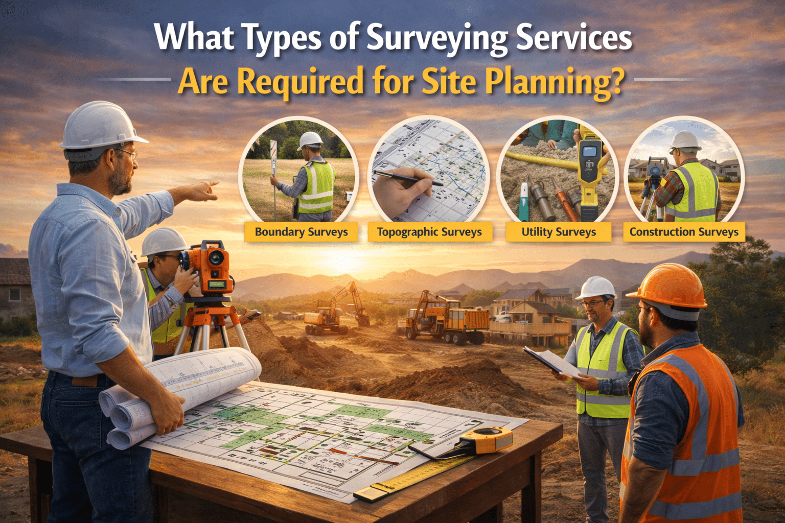 What Types of Surveying Services Are Required for Site Planning?